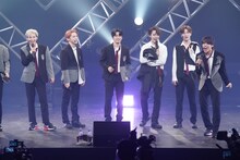 JO1「JO1 2ndシングル『STARGAZER』ショーケースイベント」の様子。 (c)LAPONE ENTERTAINMENT