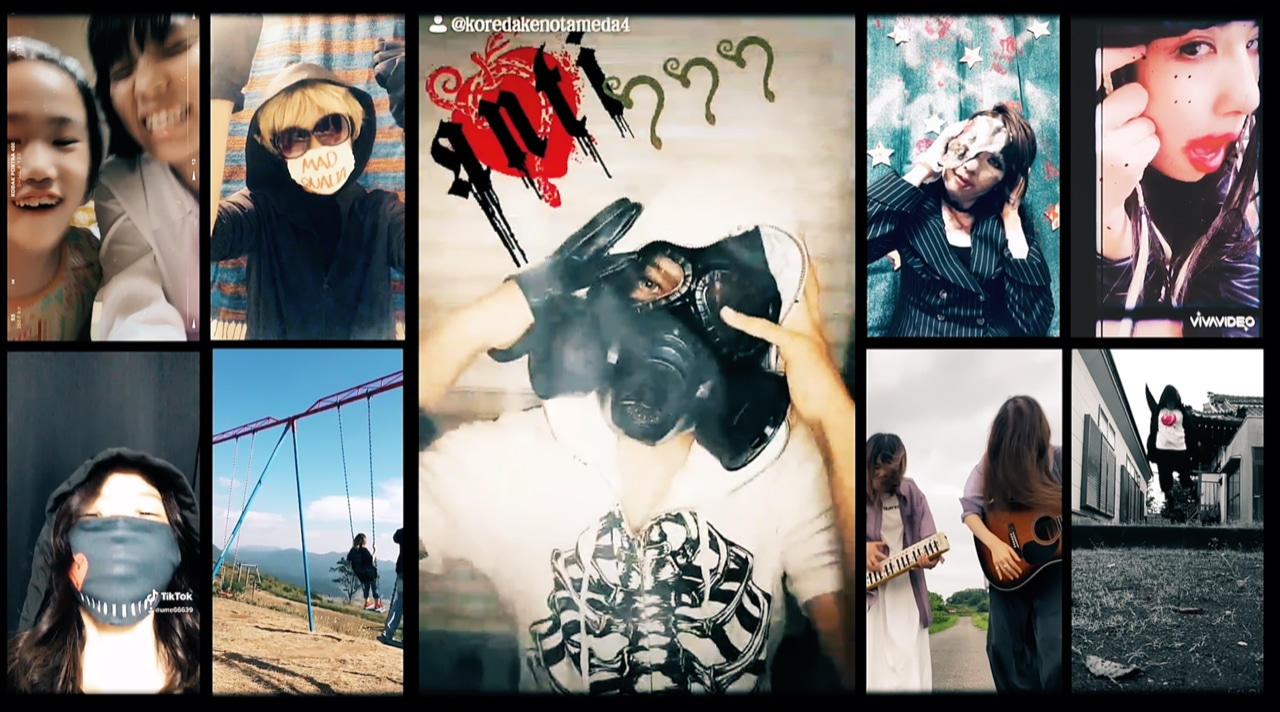 「HYDE MV CHALLENGE [MAD QUALIA]」のワンシーン。