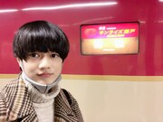 寝台特急サンライズ瀬戸と伊藤壮吾。