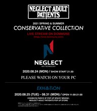 NEGLECT ADULT PATiENTS 2021 SPRiNG ＆ SUMMER「CONSERVATiVE COLLECTiON」告知ビジュアル