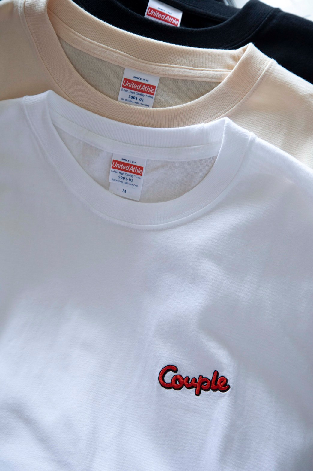 Couple ロゴ刺繍Tシャツ