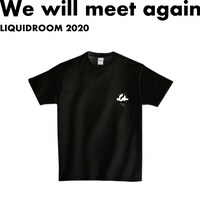 「LIQUIDROOM x Yogee New Waves Hello Ethiopia T-shirts」ブラックフロントデザイン
