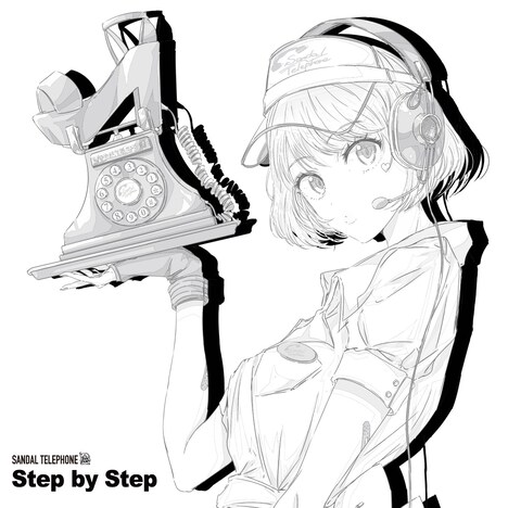 サンダルテレフォン「Step by Step」（B盤）ジャケット