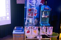 ステージに設けられたかき氷コーナー。