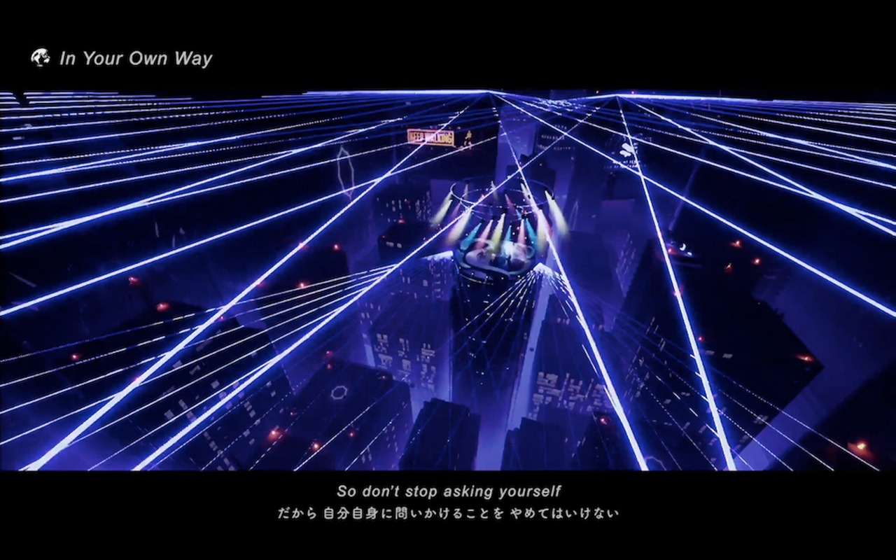 WONK「『EYES』SPECIAL 3DCG LIVE」のワンシーン。