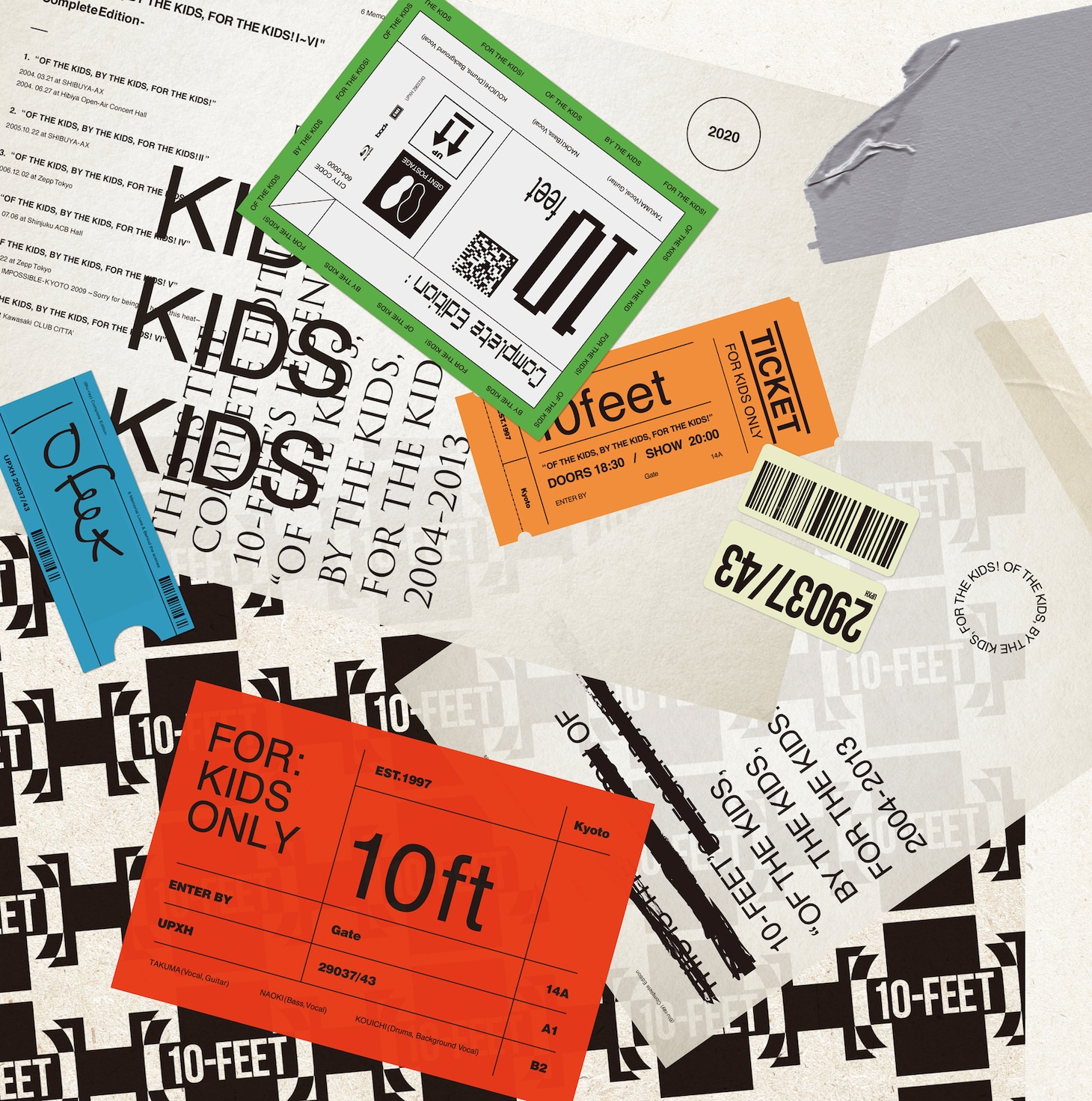 10-FEET「OF THE KIDS, BY THE KIDS, FOR THE KIDS! I～VI -Complete Edition-」ジャケット