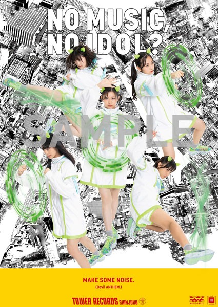 「NO MUSIC, NO IDOL?」VOL.223 Devil ANTHEM.コラボレーションポスターのサンプル画像。