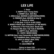 LEX「LiFE」トラックリスト