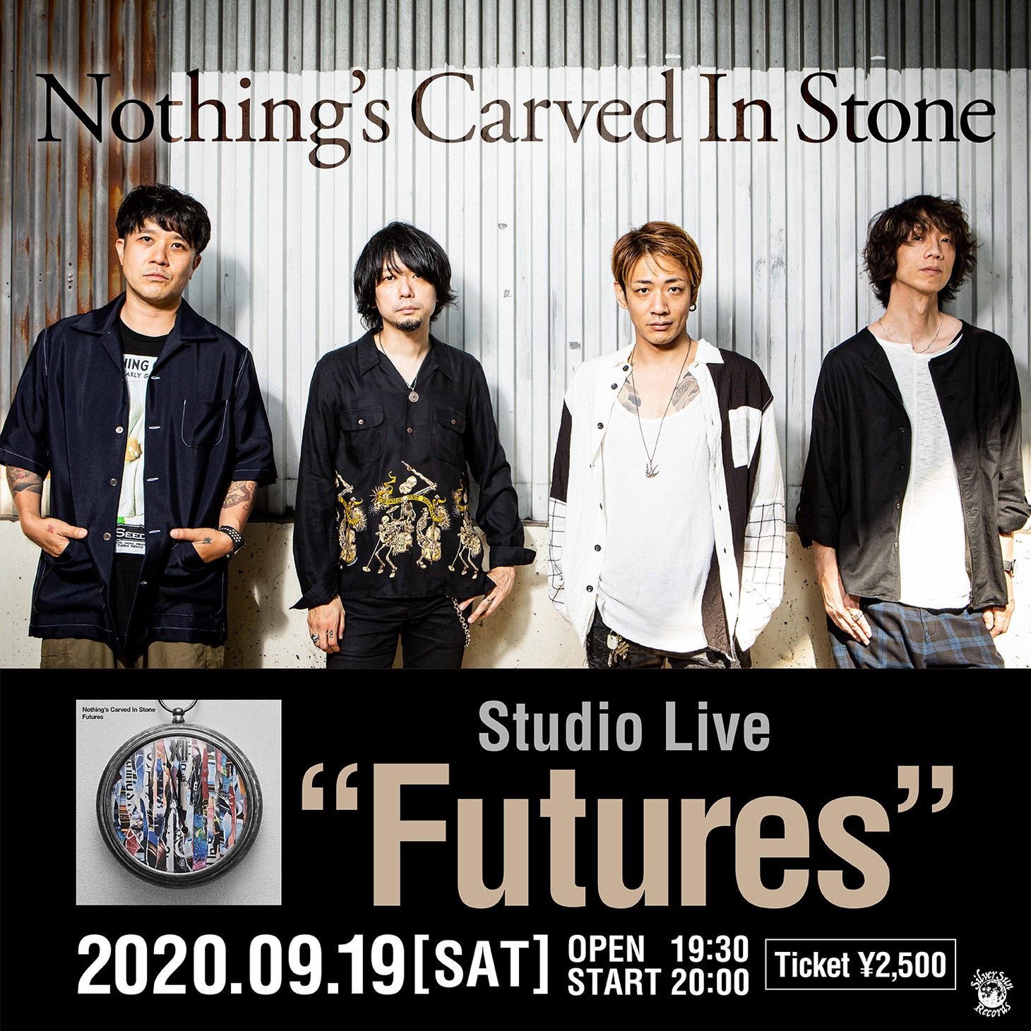 Nothing's Carved In Stone「Nothing's Carved In Stone Studio Live 『Futures』」告知用ビジュアル