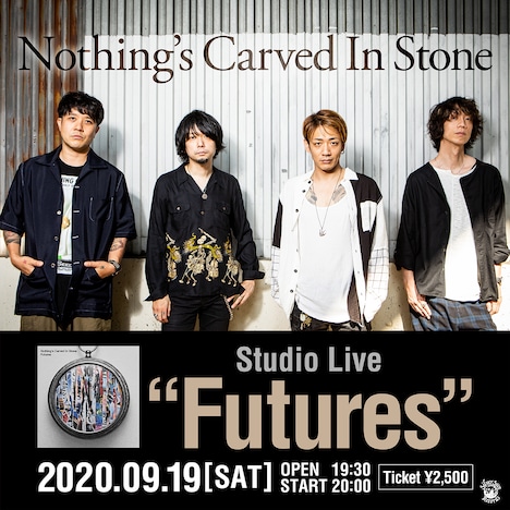 Nothing's Carved In Stone「Nothing's Carved In Stone Studio Live 『Futures』」告知用ビジュアル