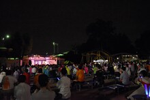 超ときめき▽宣伝部による東京・としまえんファイナルライブの様子。