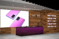 Galaxy Harajuku「Galaxy S20+ 5G BTS Edition」のコーナーイメージ。