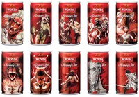 「ワンダ モーニングショット」オリジナルコラボ缶のデザイン。(c)諌山創 / 講談社