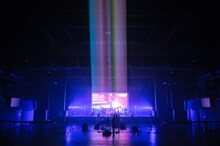 マカロニえんぴつ「マカロックONLINEワンマン～豊洲から愛を込めて～」の様子。（撮影：ヤオタケシ）