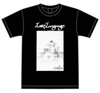 GEZAN「Last Language ～30 hours drumming～」Tシャツ（黒）のデザイン。