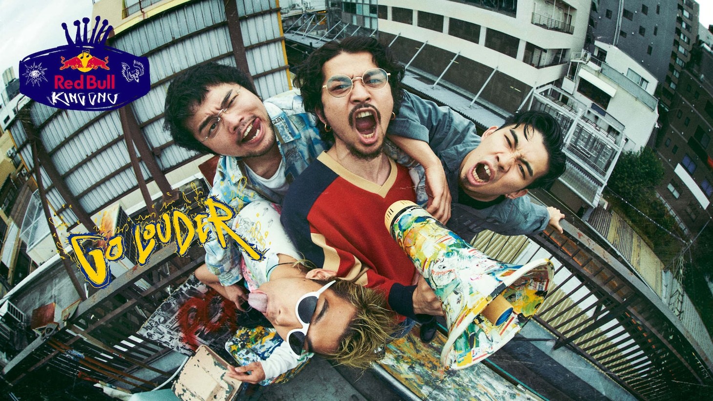 「Red Bull × King Gnu “Go Louder”」メインビジュアル
