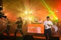 「RGTO」をパフォーマンスするAKLO、KREVA、ZORN。（Photo by Teppei Kishida、Riei Nakagawara）