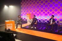 トーク中のKREVA、PUNPEE、tofubeats。（Photo by Teppei Kishida、Riei Nakagawara）