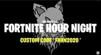 「FORTNITE HOUR NIGHT」告知ビジュアル