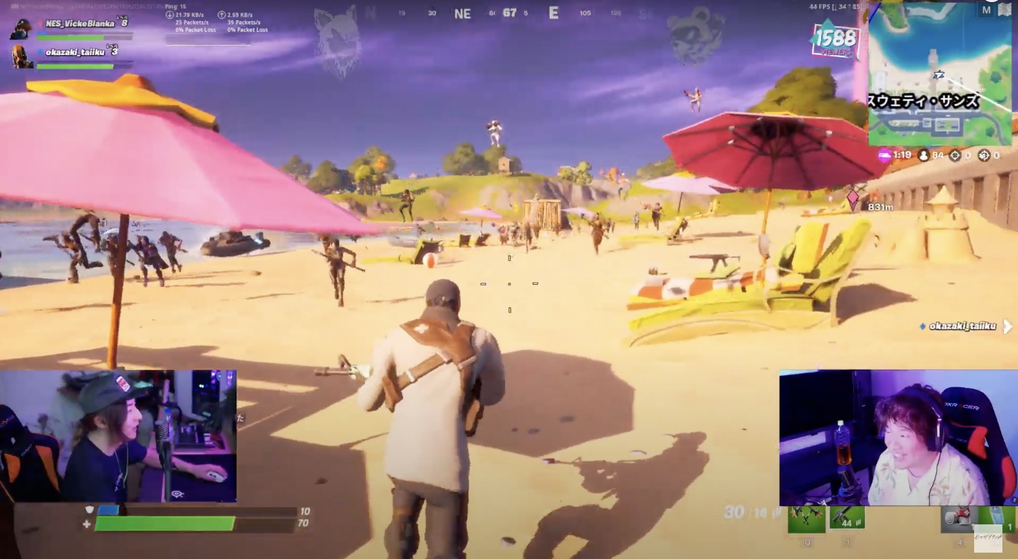 「FORTNITE HOUR NIGHT」の様子。