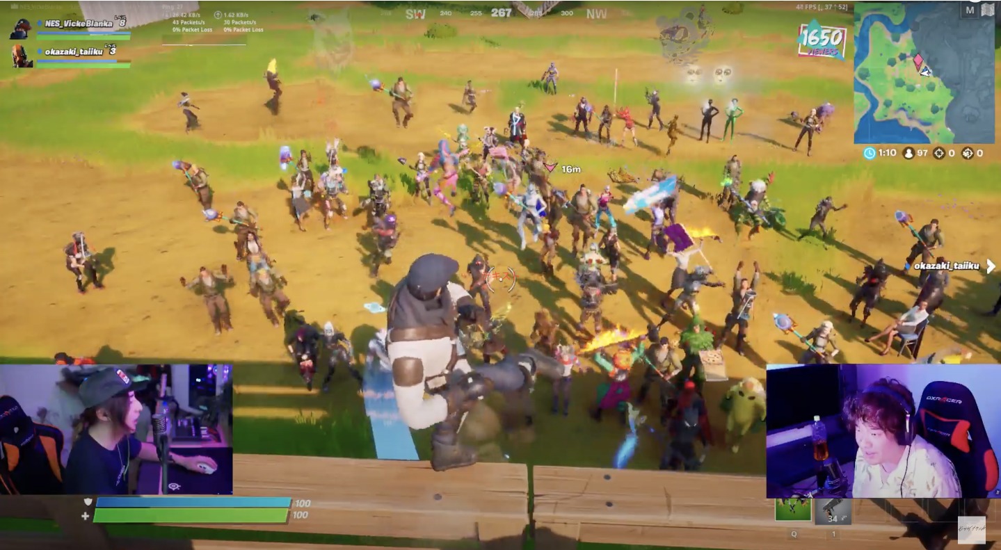 「FORTNITE HOUR NIGHT」の様子。
