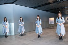 左から菅井友香、小池美波、小林由依、守屋茜。