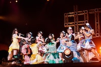 虹のコンキスタドール「無観客"Summer"ワンマンLIVE The Beginning of 12Stories」の様子。