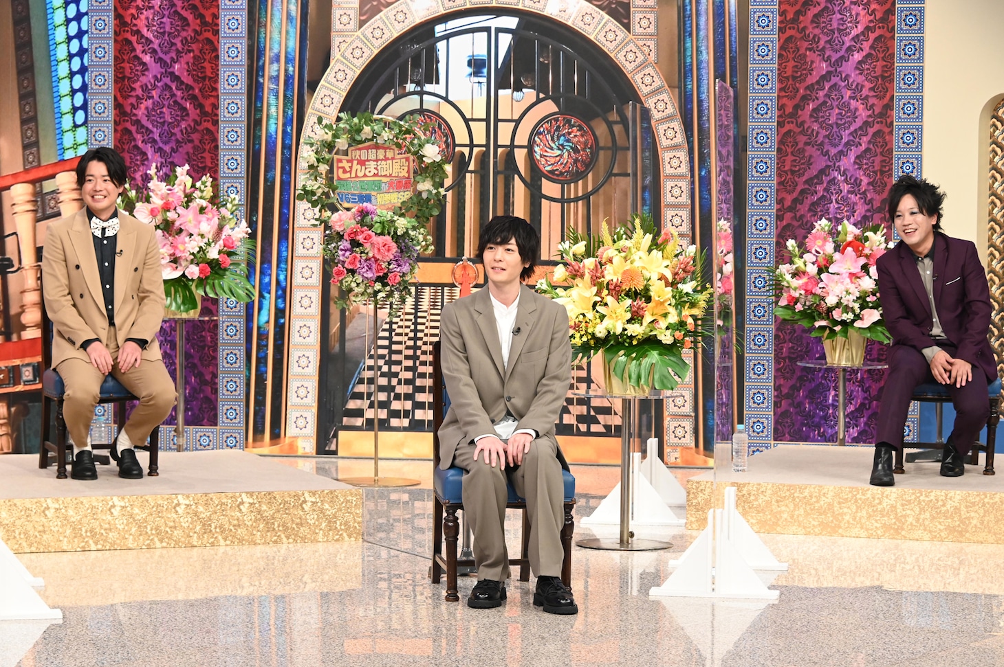 左からシュウペイ、犬飼貴丈、松陰寺太勇。 (c)日本テレビ