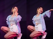 投げキッスする一ノ瀬みか。