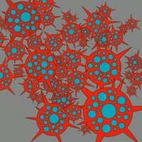 キノコホテル「赤い花・青い花 e.p」ジャケット