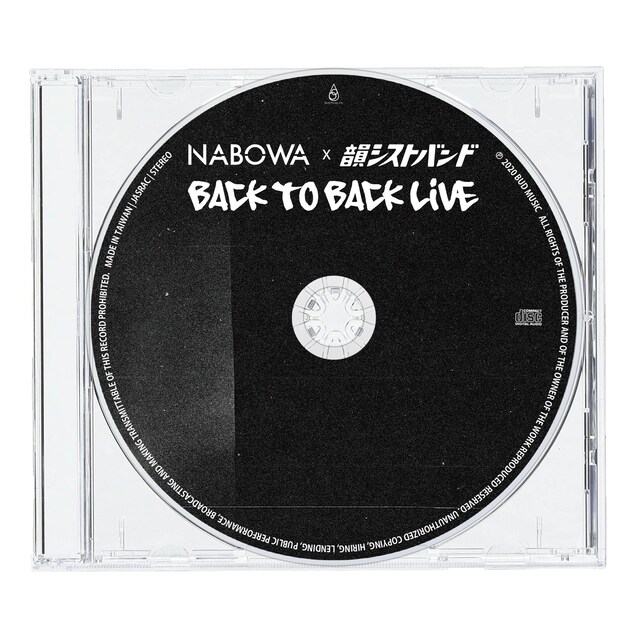NABOWA×韻シストBAND 「BACK TO BACK LIVE」パッケージ