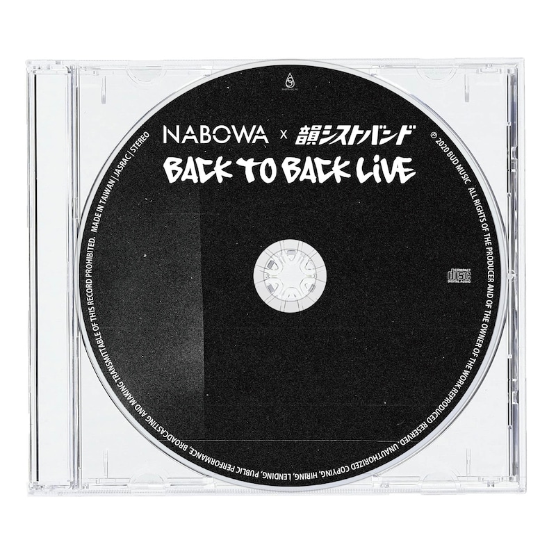 NABOWA×韻シストBAND 「BACK TO BACK LIVE」パッケージ