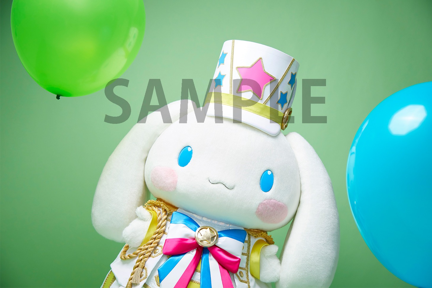 シナモロール「ふれーふれーがんばれー！ / しあわせのラベル」PONY CANYON SHOPPINGおよびきゃにめ購入特典の撮り下ろし生写真。