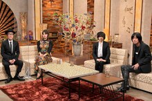 NHK BSプレミアム「The Covers」よりリリー・フランキー、池田エライザ、宮本浩次、小林武史。（写真提供：NHK）