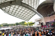 私立恵比寿中学「エビ中 秋麗と轡虫と音楽のこだま 題して『ちゅうおん』2020」の様子。