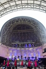 私立恵比寿中学「エビ中 秋麗と轡虫と音楽のこだま 題して『ちゅうおん』2020」の様子。