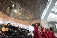 私立恵比寿中学「エビ中 秋麗と轡虫と音楽のこだま 題して『ちゅうおん』2020」の様子。