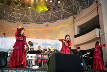 私立恵比寿中学「エビ中 秋麗と轡虫と音楽のこだま 題して『ちゅうおん』2020」の様子。