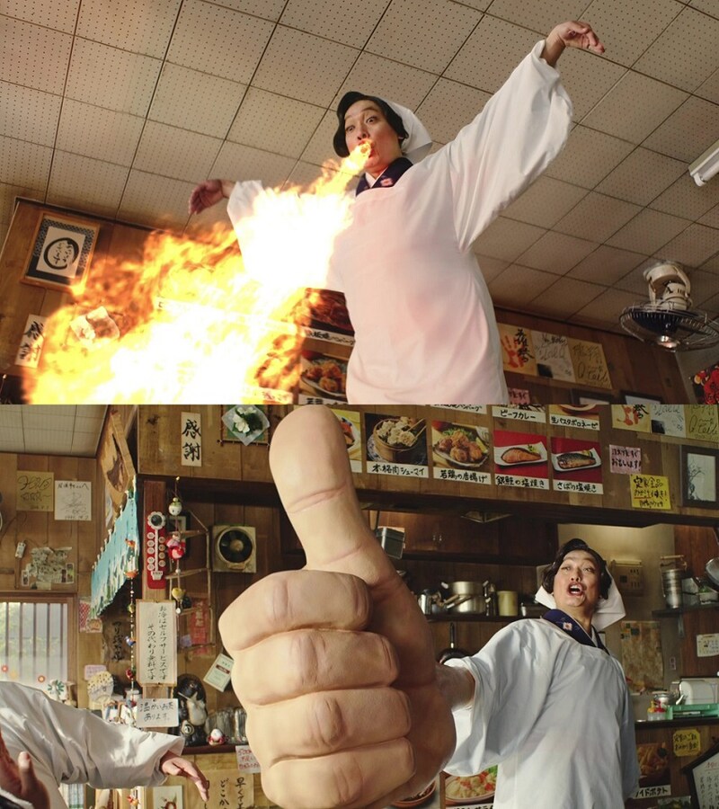 ファミリーマート「お母さん食堂」新テレビCMより。