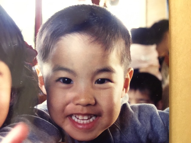 3歳の頃のRIKU（THE RAMPAGE from EXILE TRIBE）。