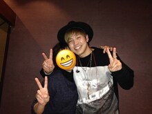 母とデビュー前のRIKU（THE RAMPAGE from EXILE TRIBE）。