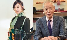 左から松任谷由実、角川春樹。