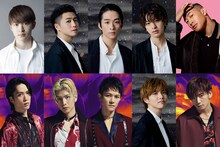 上段左から佐野玲於、瀬口黎弥、澤本夏輝、木村慧人、関口メンディー。下段左から藤原樹、長谷川慎、岩谷翔吾、佐藤大樹、浦川翔平。