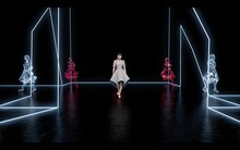 「Perfume Imaginary Museum "Time Warp"」の様子。