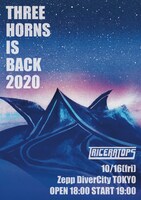 TRICERATOPS「THREE HORNS IS BACK 2020」フライヤー