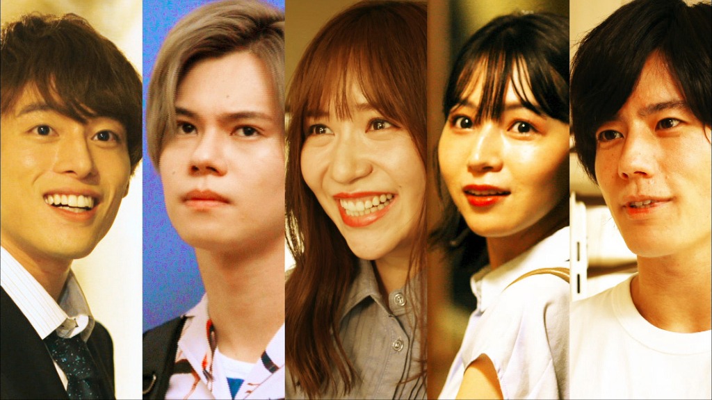 左から元木聖也、カイ（超特急）、河西智美、傳谷英里香、岩永徹也。 (c)TBS