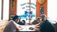 「Analogfish 無観客配信LIVE "Town Meeting by the Sea" at 江ノ島OPPA-LA」キービジュアル