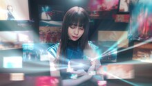 「UNI'S ON AIR」新テレビCM「欅坂46 激動の5年間」編のワンシーン。