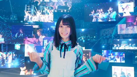 「UNI'S ON AIR」新テレビCM「日向坂46 夢への5年間」編のワンシーン。