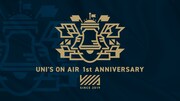 「UNI'S ON AIR」ローンチ1周年キャンペーンロゴ